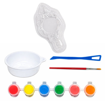 Kit moldes gesso com espelho pintura