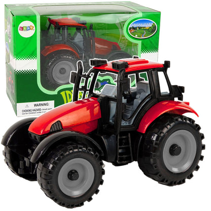 Trator Ideal Farm verde com capô de abrir