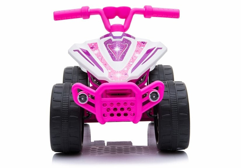 Quadriciclo elétrico infantil TR1805 branco e rosa