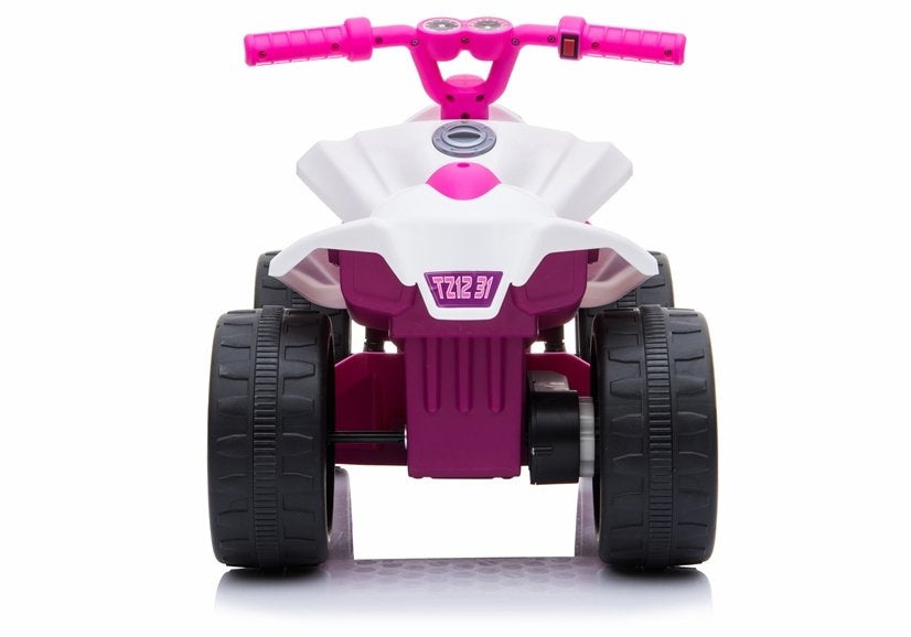 Quadriciclo elétrico infantil TR1805 branco e rosa