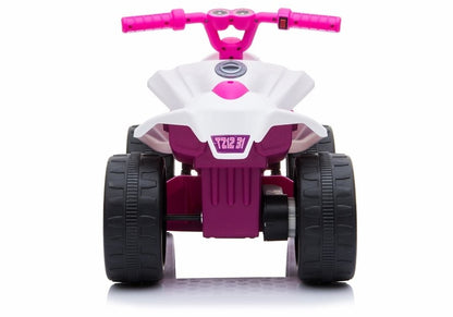 Quadriciclo elétrico infantil TR1805 branco e rosa
