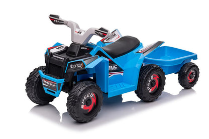 Quadriciclo elétrico XMX630T azul com reboque