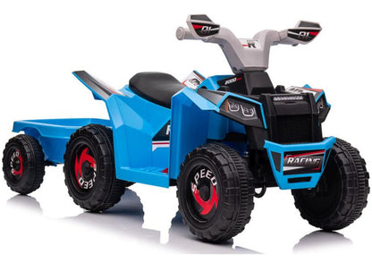 Quadriciclo elétrico XMX630T azul com reboque