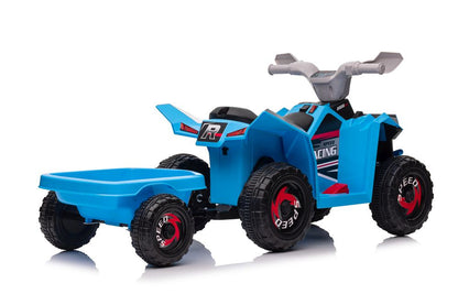 Quadriciclo elétrico XMX630T azul com reboque