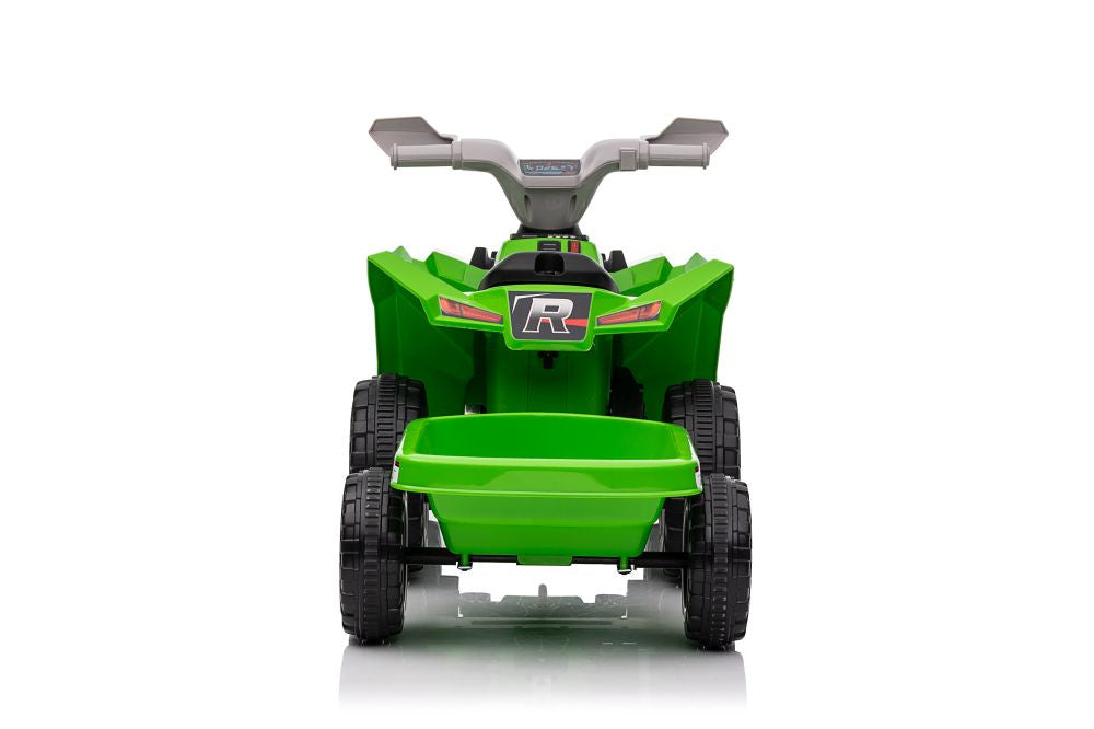 Quadriciclo elétrico XMX630T verde com reboque