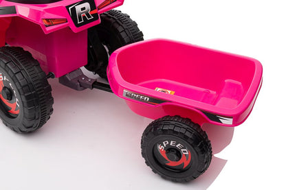 Quadriciclo elétrico XMX630T rosa com reboque