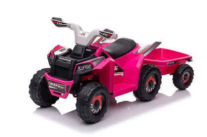 Quadriciclo elétrico XMX630T rosa com reboque