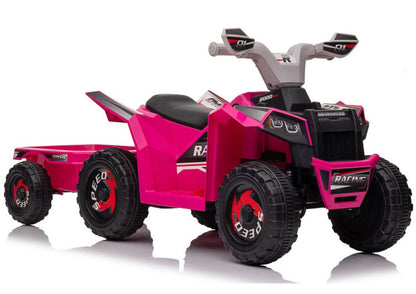 Quadriciclo elétrico XMX630T rosa com reboque
