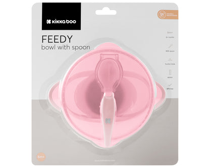 Taça rosa Feedy com colher