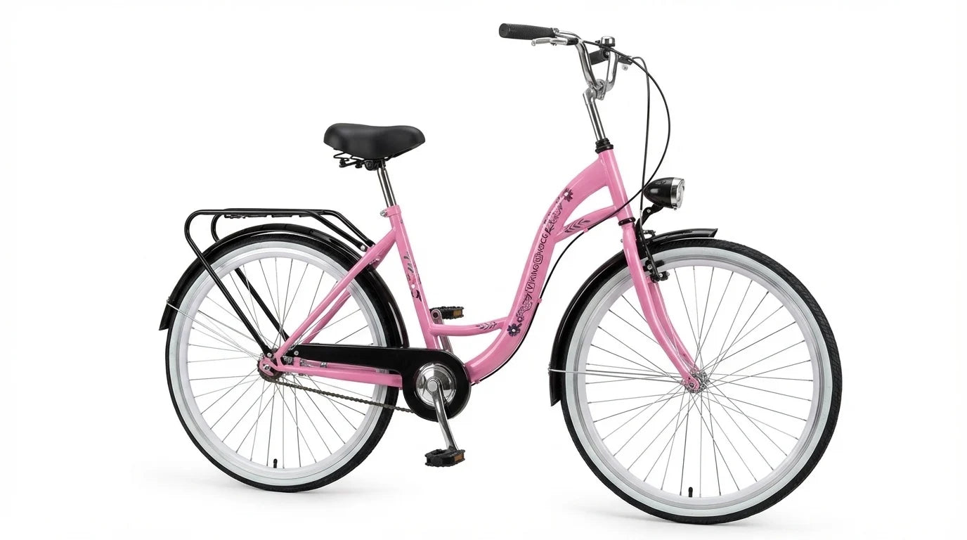 Bicicleta menina 26 polegadas rosa