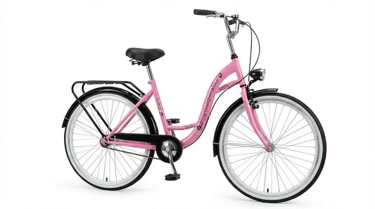Bicicleta menina 26 polegadas rosa