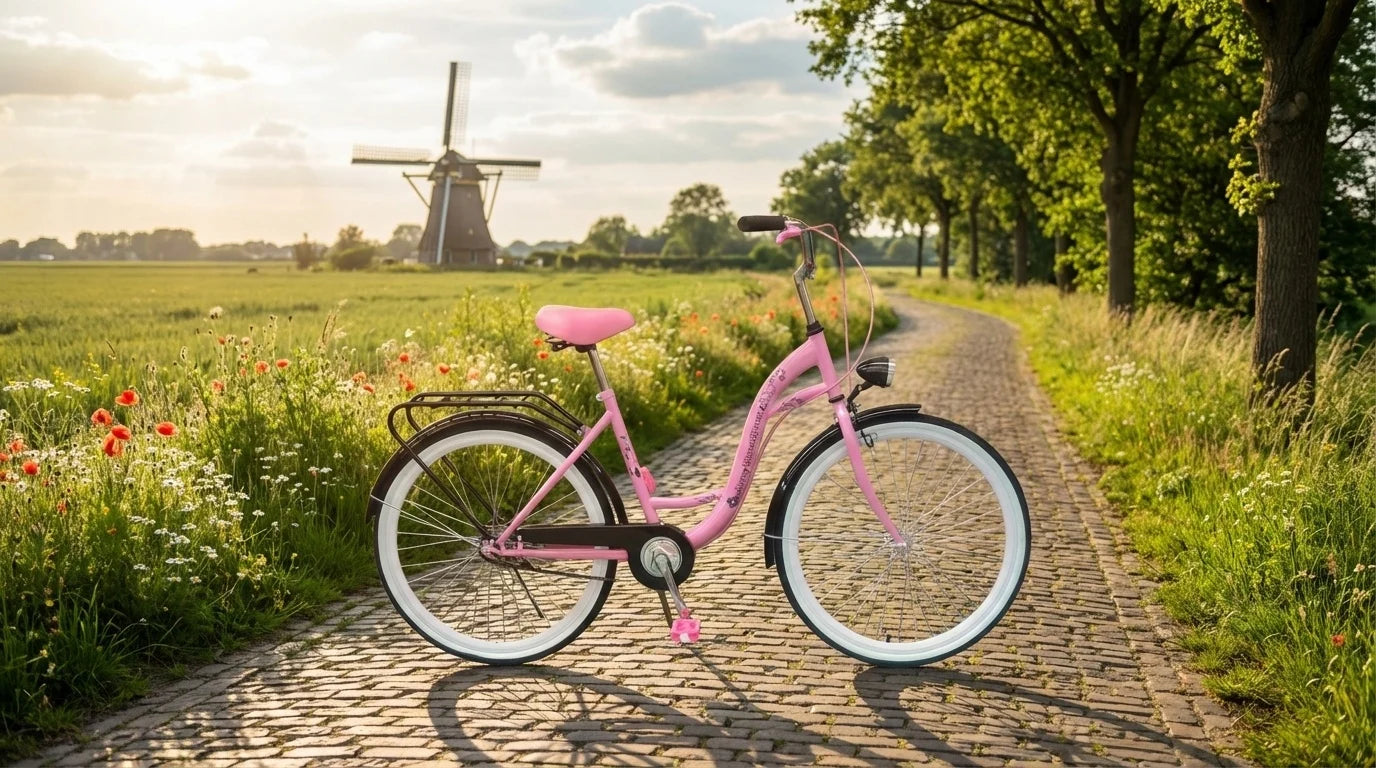 Bicicleta menina 26 polegadas rosa