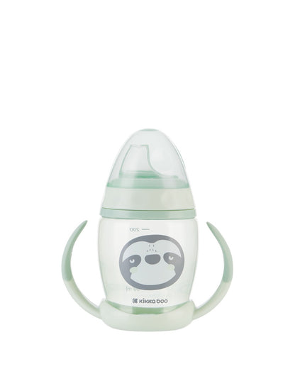 Copo Happy Face Mint 200ml PP com tetina em silicone Kikkaboo