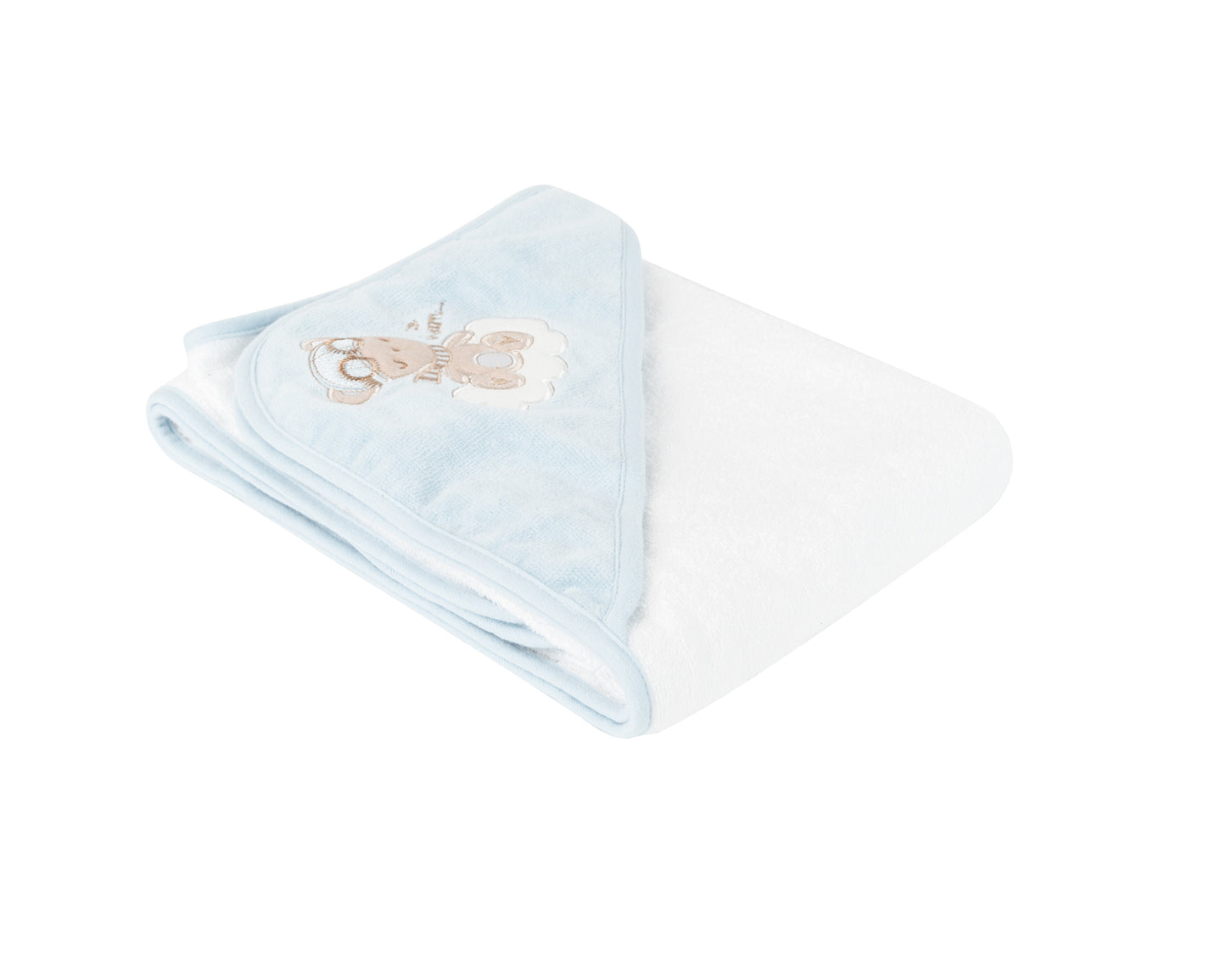 Toalha com capuz 90/90 cm Dreamy Flight Azul Kikkaboo