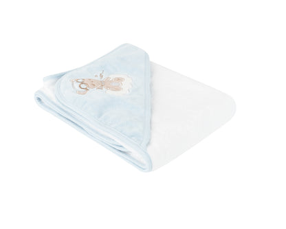 Toalha com capuz 90/90 cm Dreamy Flight Azul Kikkaboo