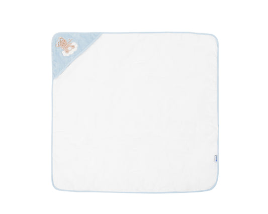 Toalha com capuz 90/90 cm Dreamy Flight Azul Kikkaboo