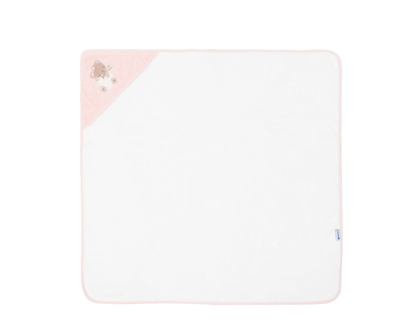 Toalha com capuz 90/90 cm Dreamy Flight Rosa Kikkaboo