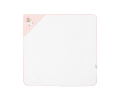 Toalha com capuz 90/90 cm Dreamy Flight Rosa Kikkaboo