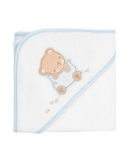 Toalha com capuz 90/90 cm Dream Big Azul Kikkaboo