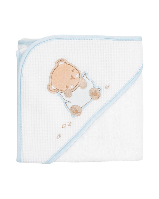 Toalha com capuz 90/90 cm Dream Big Azul Kikkaboo