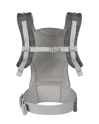 Dossel para bebé em malha com capuz e mosca, cinzento