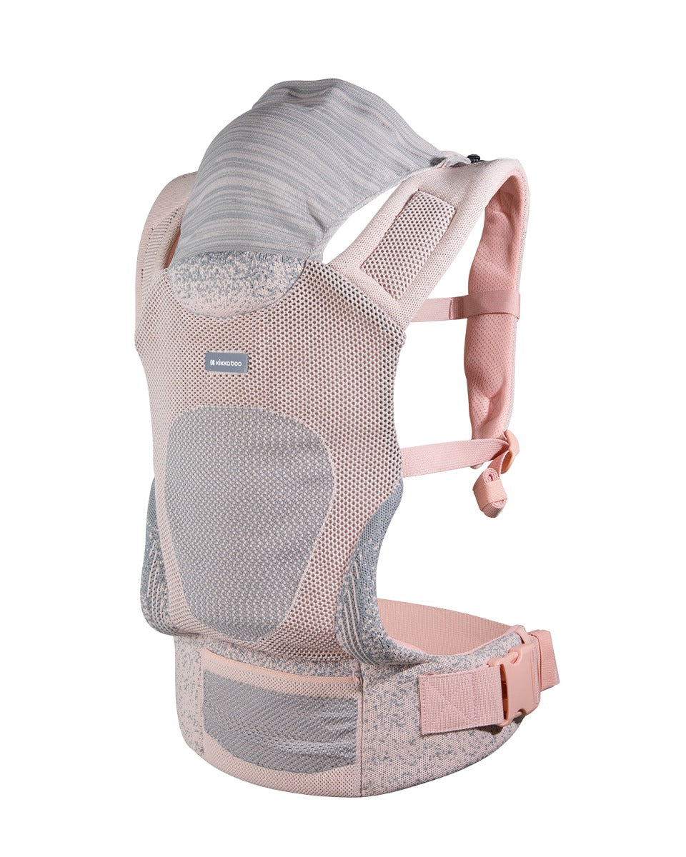 Dossel para bebé em malha com capuz Fly Rosa