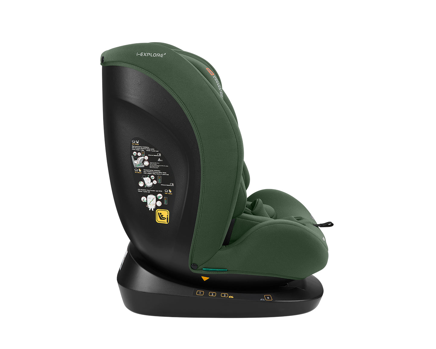 Cadeira auto 40-150 cm i-Explore 2 i-SIZE Verde Militar