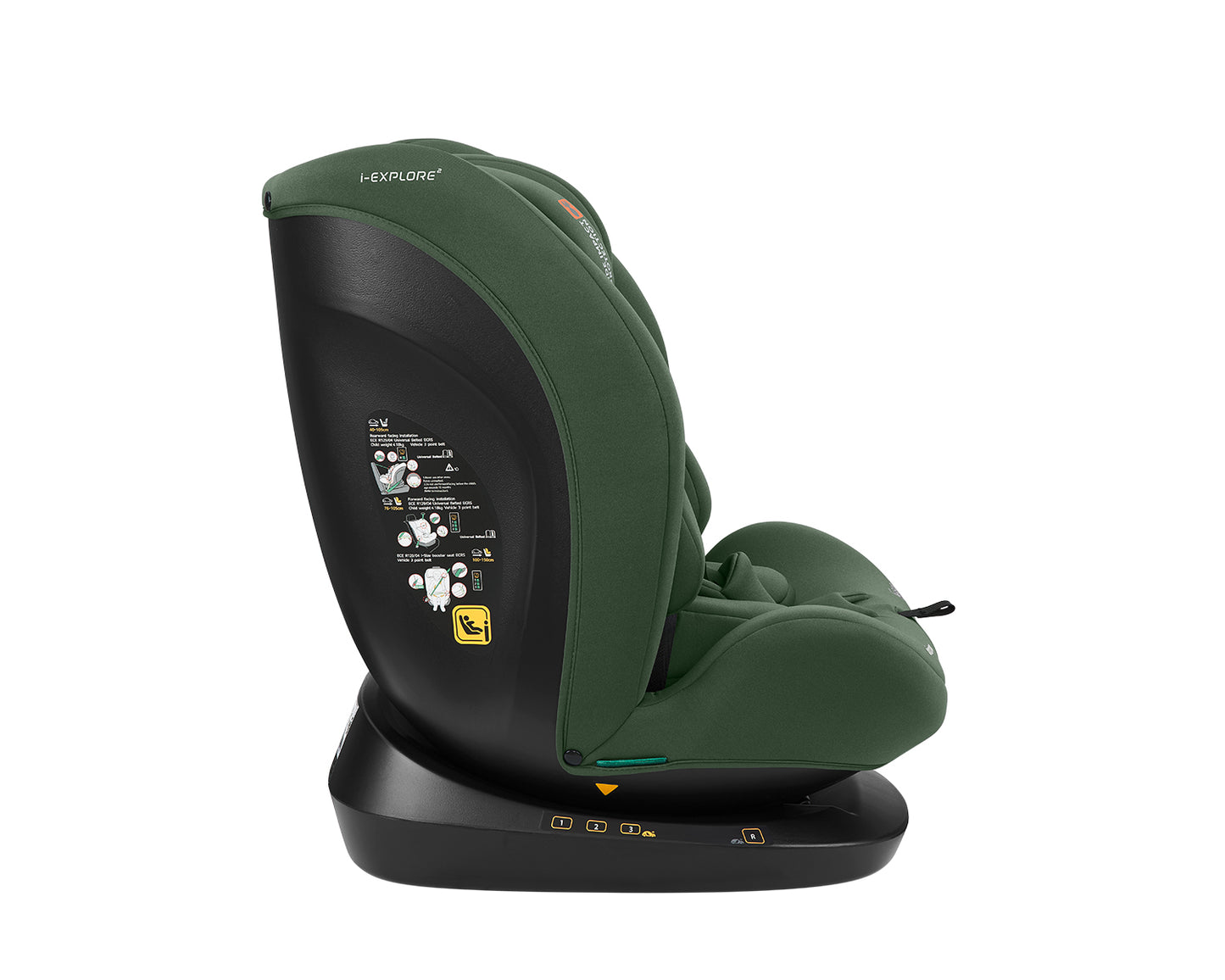 Cadeira auto 40-150 cm i-Explore 2 i-SIZE Verde Militar