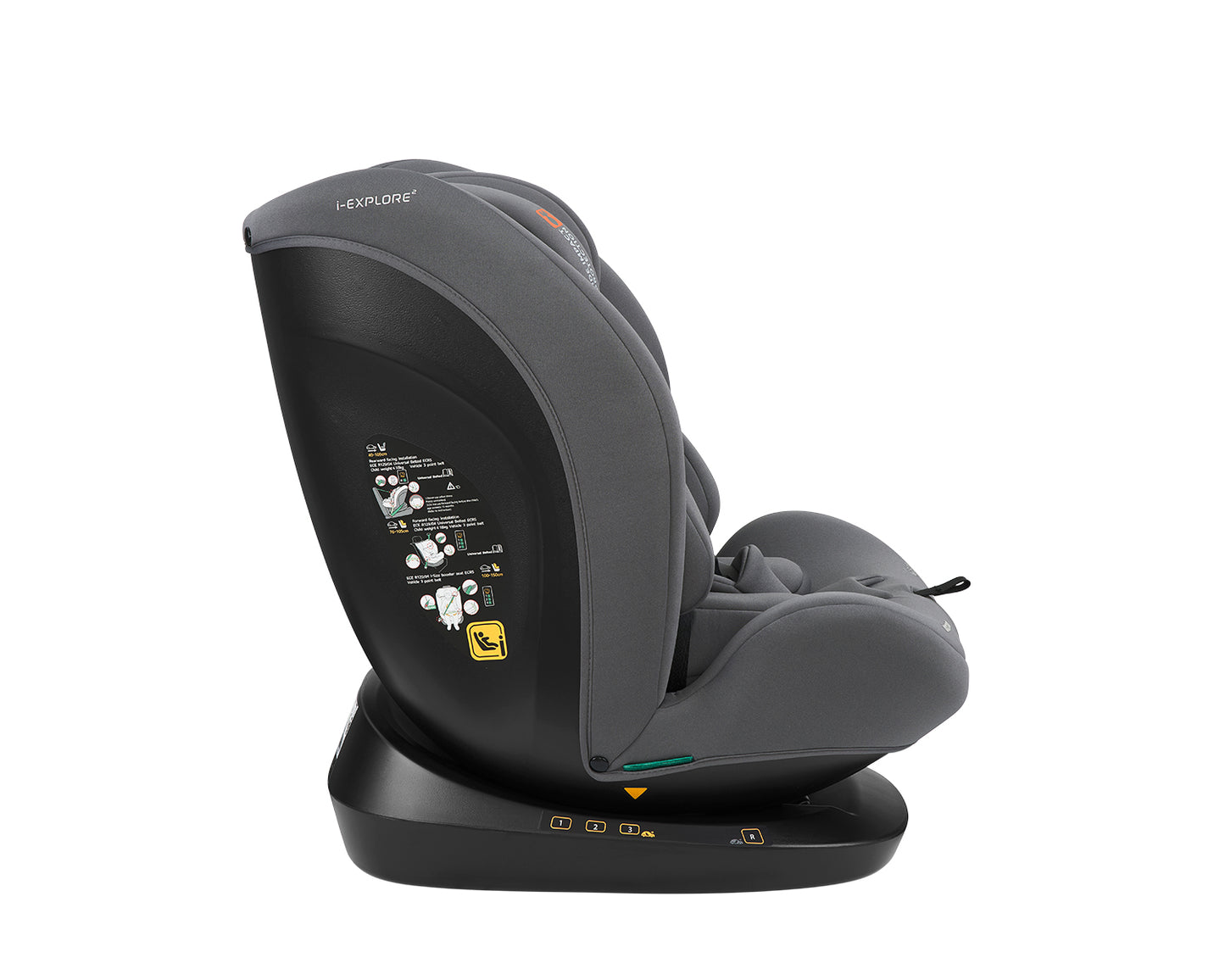 Cadeira auto 40-150 cm i-Explore 2 i-SIZE Cinza