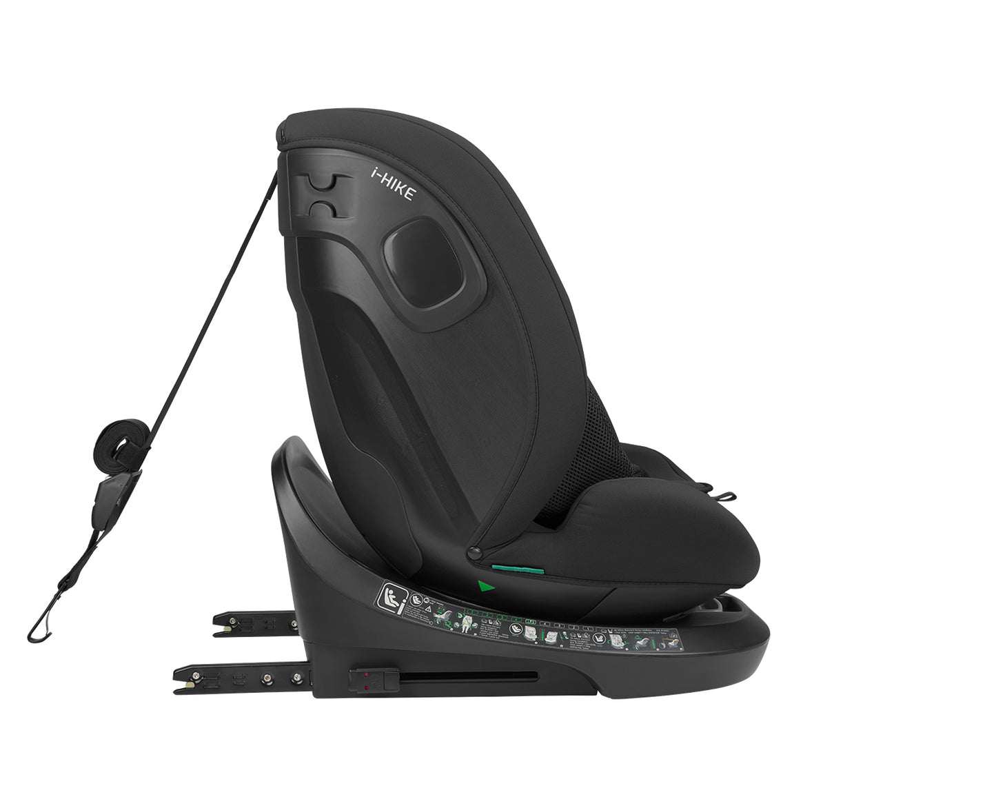 Cadeira auto 40-150 cm i-Hike i-SIZE Black Kikkaboo