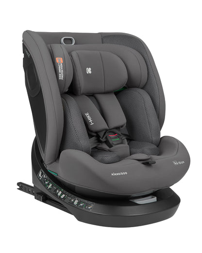 Cadeira auto 40-150 cm i-Hike i-SIZE Grey Dark Kikkaboo