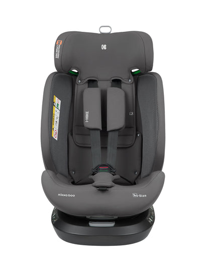 Cadeira auto 40-150 cm i-Hike i-SIZE Grey Dark Kikkaboo