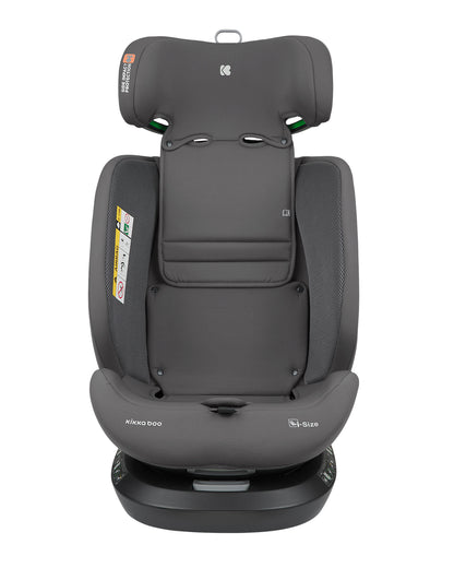 Cadeira auto 40-150 cm i-Hike i-SIZE Grey Dark Kikkaboo