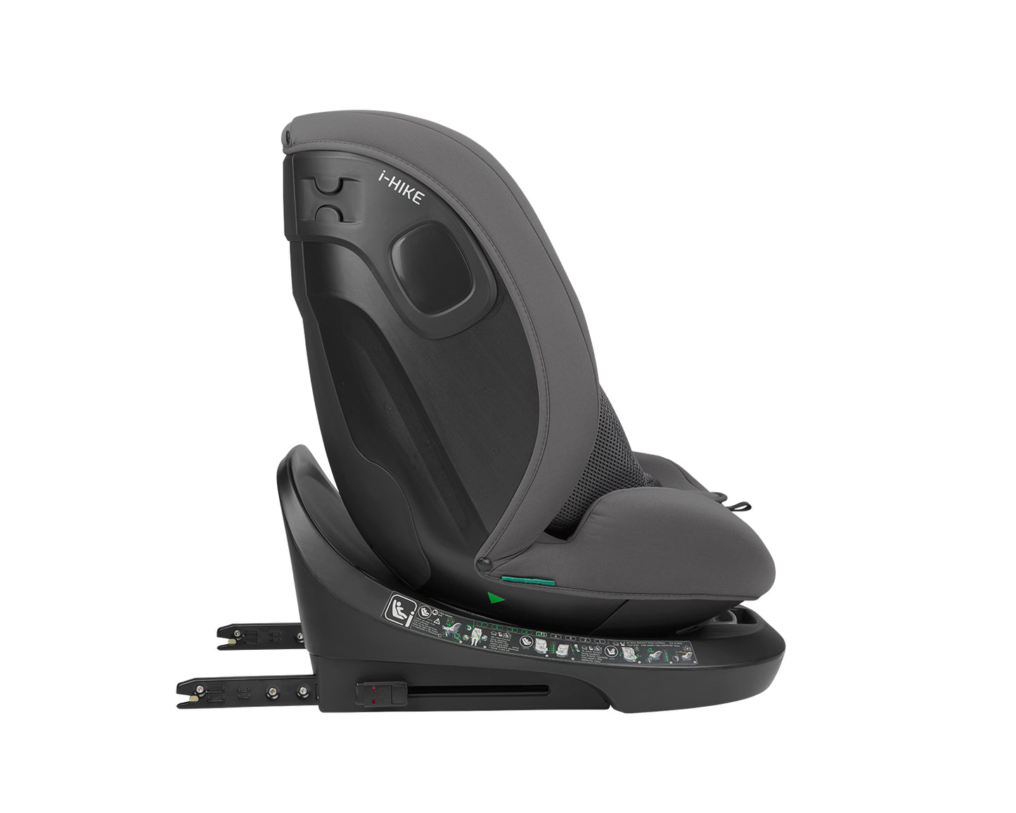 Cadeira auto 40-150 cm i-Hike i-SIZE Grey Dark Kikkaboo