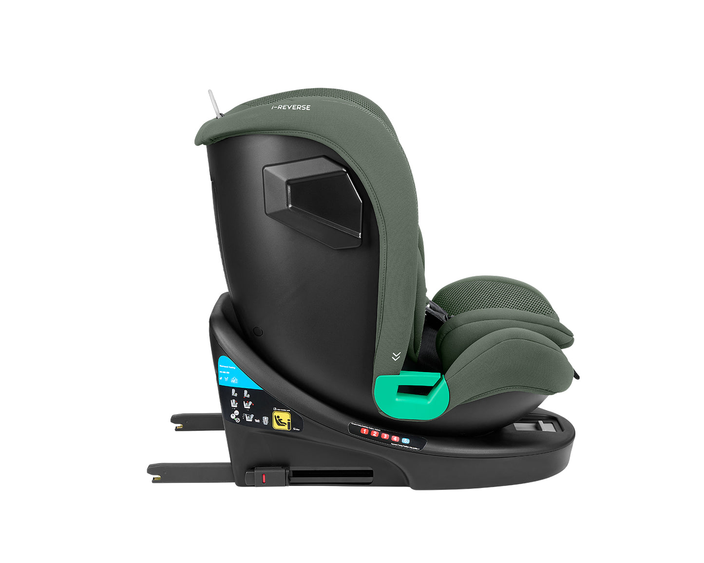 Cadeira auto 40-150 cm i-Reverse i-SIZE Verde Exército