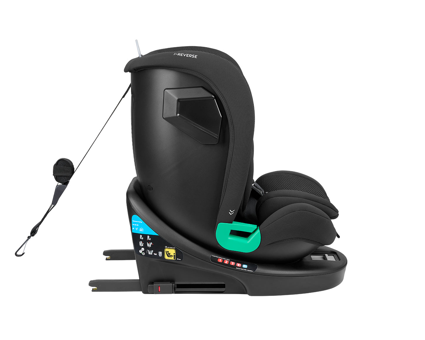 Cadeira auto 40-150 cm i-Reverse i-SIZE Preta
