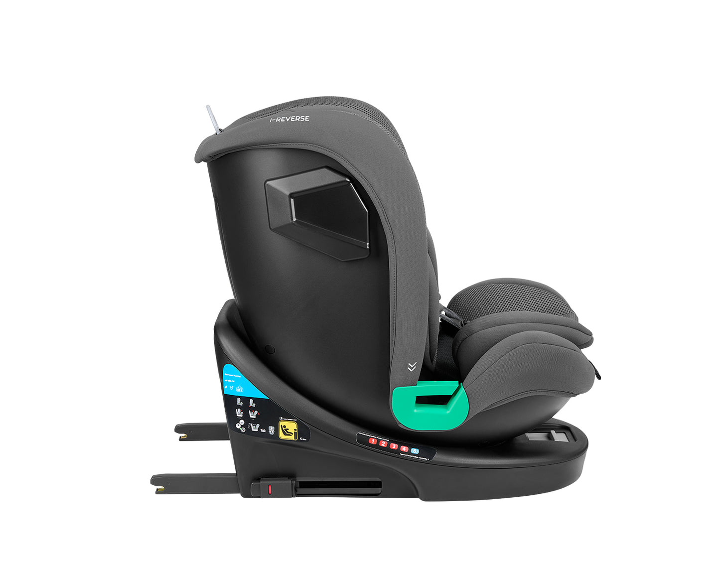 Cadeira auto 40-150 cm i-Reverse i-SIZE Cinza Escuro