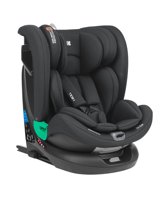 Cadeira auto 40-150 cm i-Roll i-SIZE Black Kikkaboo