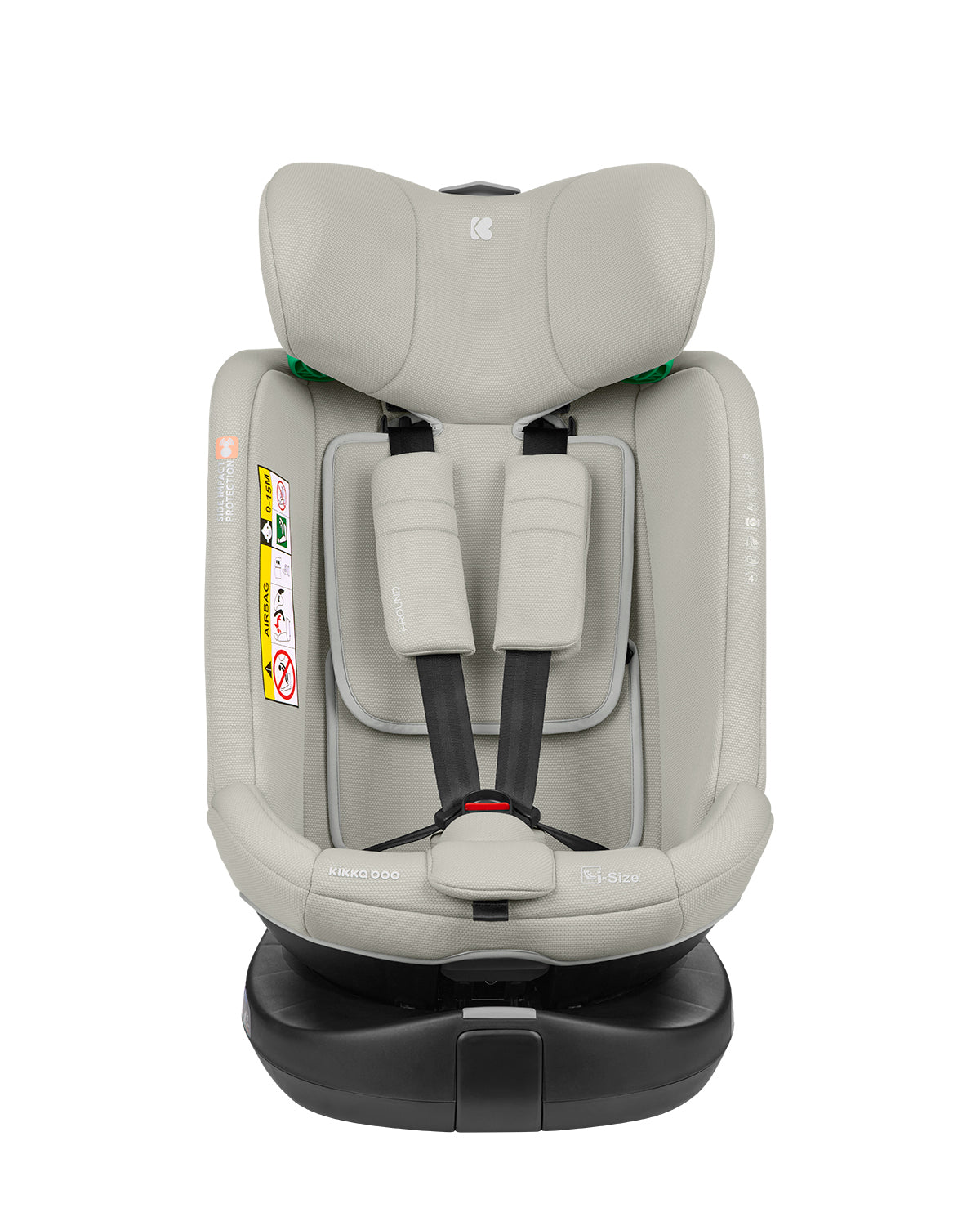 Cadeira auto 40-150 cm i-Round i-SIZE Grey Claro Kikkaboo