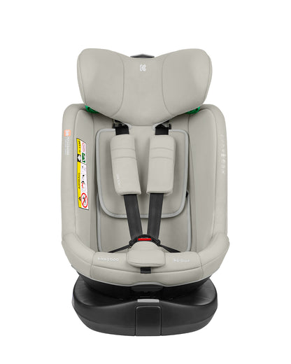 Cadeira auto 40-150 cm i-Round i-SIZE Grey Claro Kikkaboo