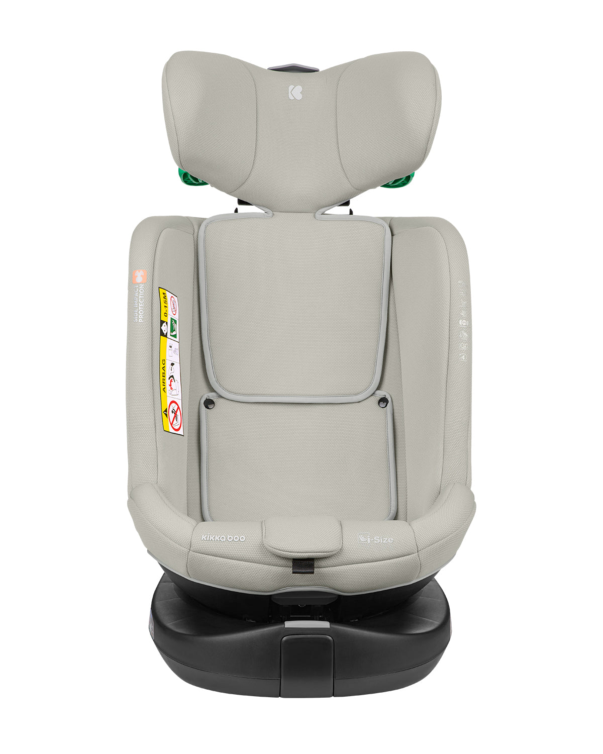 Cadeira auto 40-150 cm i-Round i-SIZE Grey Claro Kikkaboo