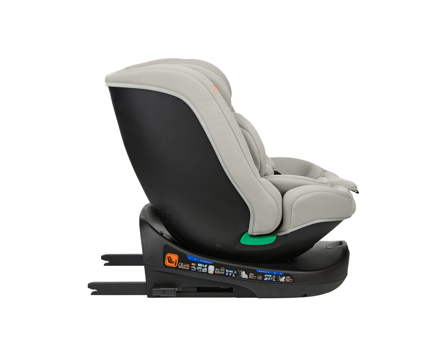 Cadeira auto 40-150 cm i-Round i-SIZE Grey Claro Kikkaboo