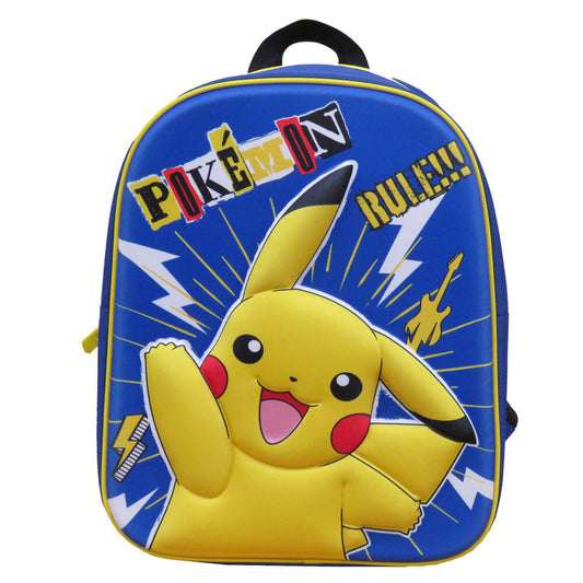 Mochila Pokémon Pikachu 3D 30cm