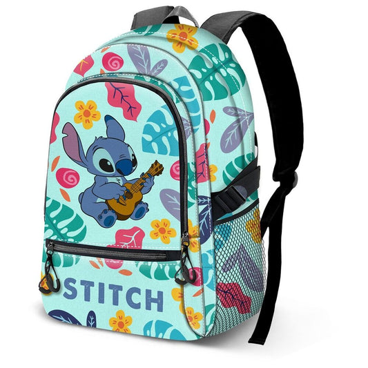 Mochila adaptável Disney Stitch Guitarra 44cm