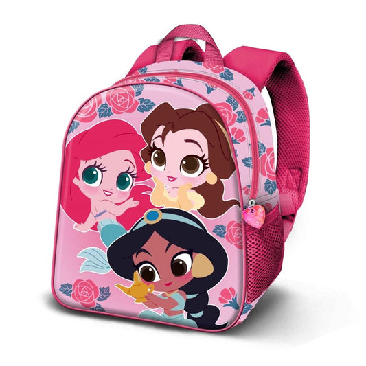 Mochila 3D Disney Princess Flowers 31cm