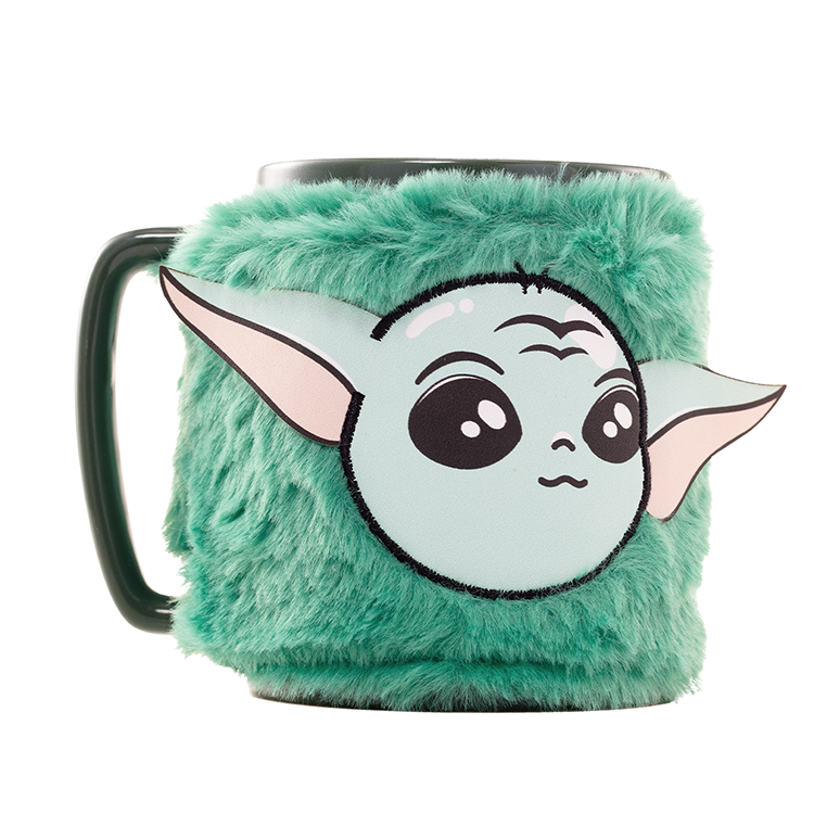 Caneca Star Wars Mandalorian Grogu com tampa de ursinho de peluche 440ml PYRAMID