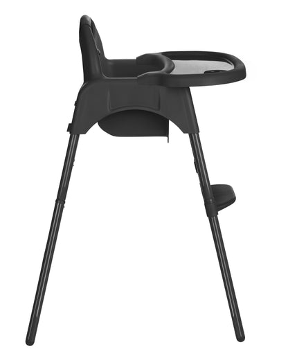 Cadeira de refeição Jammy 2 em 1 Black Kikkaboo