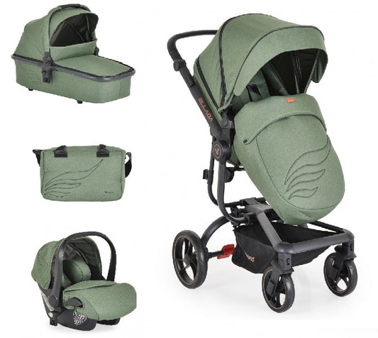 Carrinho de bebé 3 em 1 Moni Ellada Green