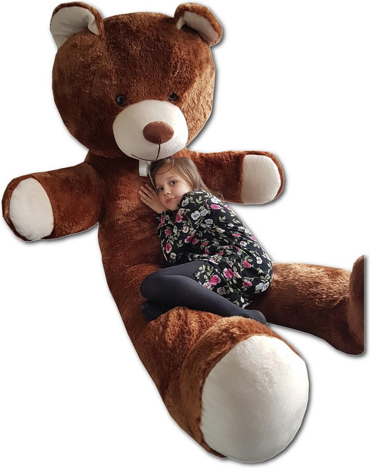 Urso de peluche XXL 205 cm castanho