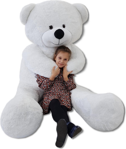 Urso de peluche XXL 220 cm branco